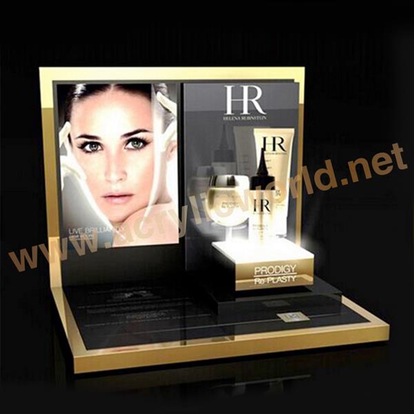 2016 custom acrylic cosmetic displays